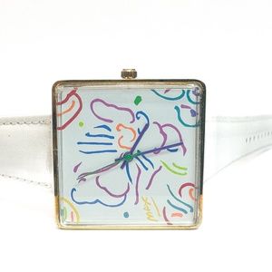 New PETER MAX Watch w COA Unisex Vintage Japan Original Package New Battery
